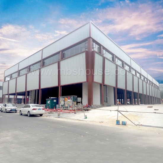 reka bentuk baru struktur keluli bangunan baja bangunan gudang