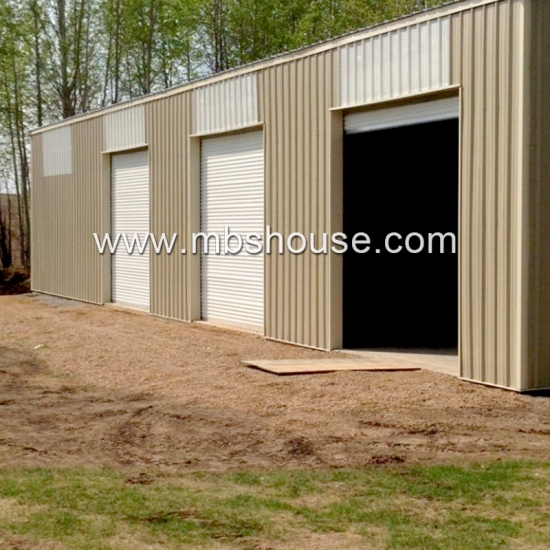 struktur rangka baja modular bangunan keluarga untuk warehosue / garaj