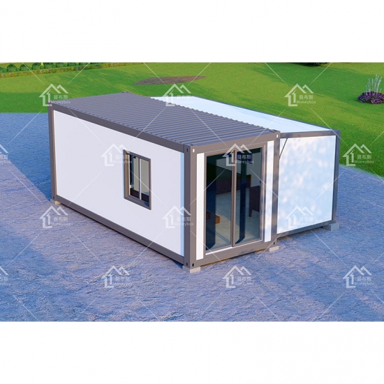 cina rumah modular prefab rumah kontena satu bilik tidur yang boleh diperluas